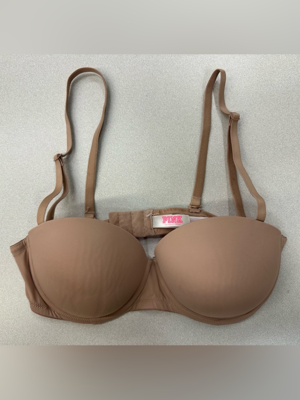 PINK Victoria's Secret Wear Everywhere Multi-Way Push Up Bra beige 36C